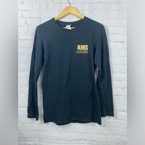 NJHS J.J. Daniell Junior Jackets Tee Womens Size Small Black Long Sleeve Gilden